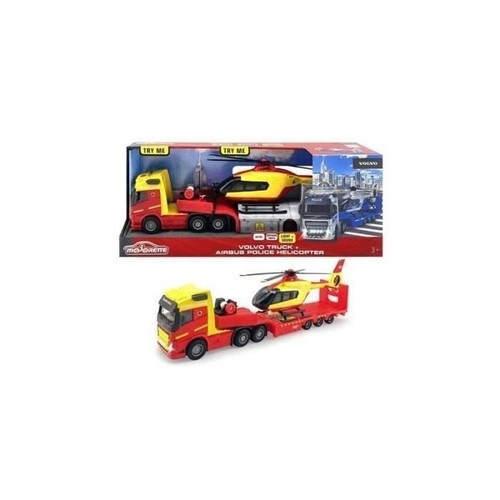 Camion avec hélicoptere - camion,